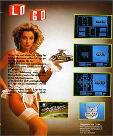 Box back cover for Logo on the Commodore 64.
